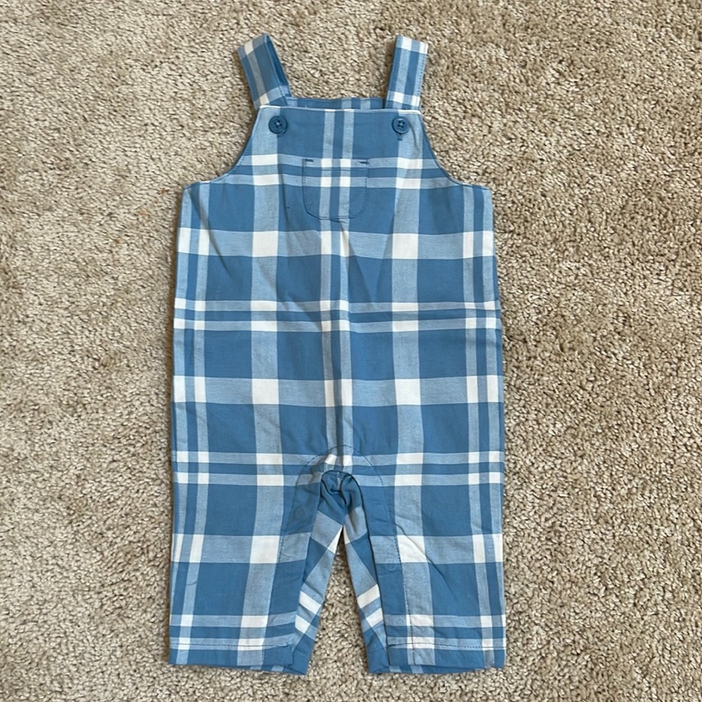 Janie & Jack - Blue & White Romper 0-3mo